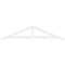 Ekena Millwork Pitch Artisan Architectural Grade PVC Gable Pediment, 72"W x 15"H x 1"P (5/12) GPP072X015X100ART - alternate 3